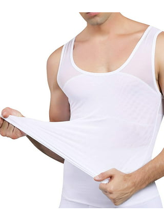 Abdo Men's Body Shaper Style 31 (White;4XLarge)