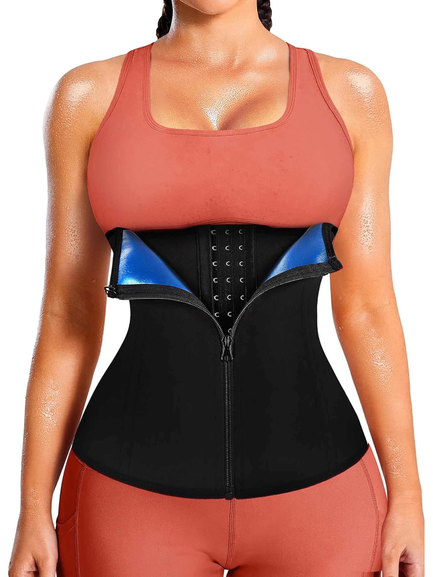 Vaslanda Waist Trainer for Women Lower Belly Waist Trimmer Corset