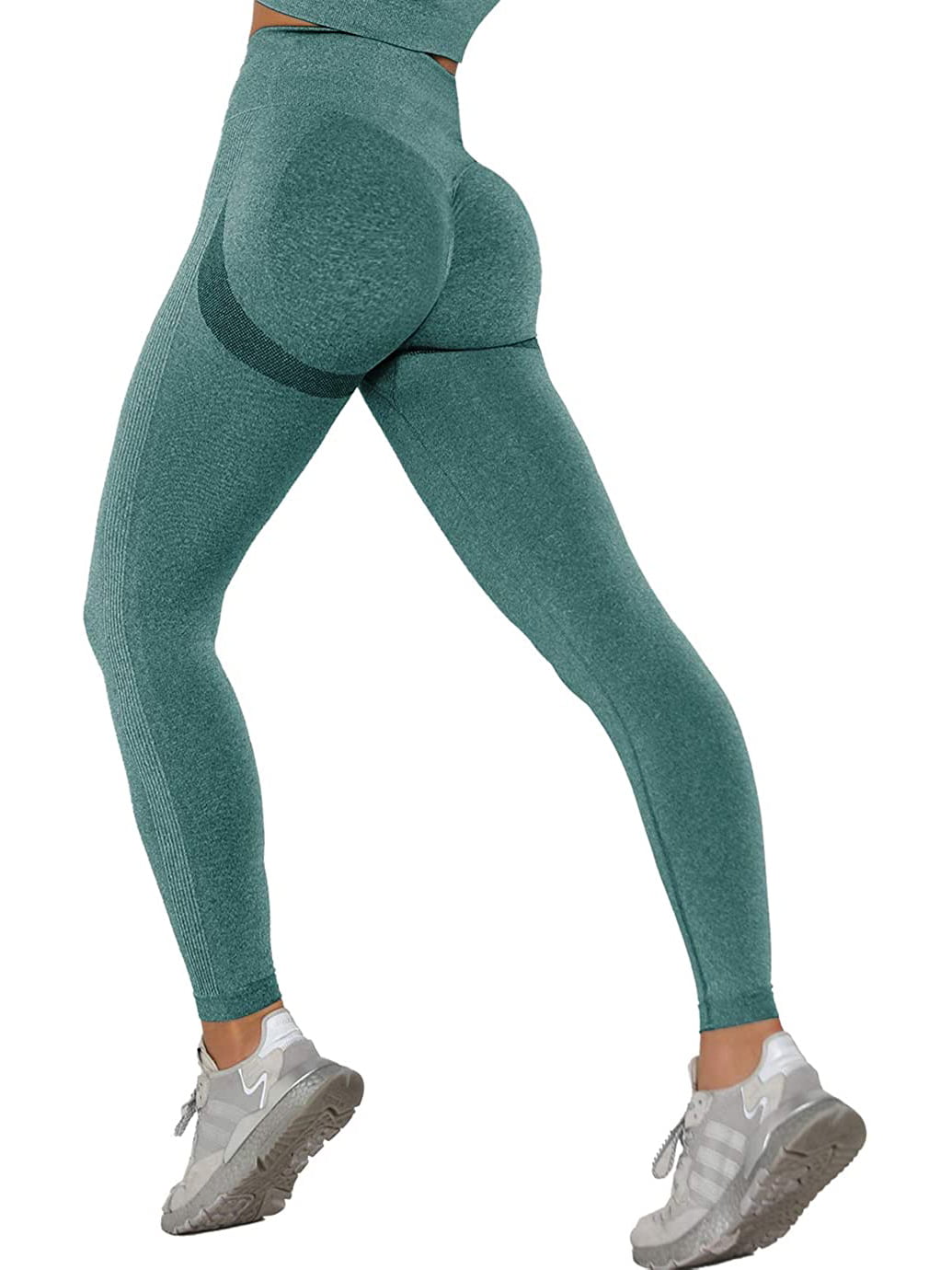 VASLANDA Seamless Leggings for Women Butt Lift High Waisted Yoga Pants  Tummy Control Compression Workout Tights Gym 