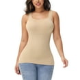 thumbnail image 1 of Women Tummy Control Shapewear Tank Tops Seamless Square Neck Compression Tops Slimming Body Shaper Camisole, 1 of 6