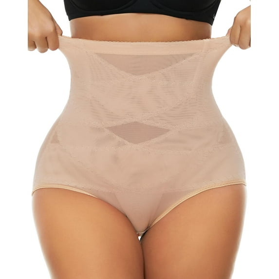 VASLANDA Shapewear Tummy Control Underwear for Women High Waisted Girdle Body Shaper Butt Lifting Panties