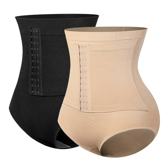 Vaslanda Shapewear for Women Faja Waist Trainer Tummy Control Butt Lifter Panties Hi-Waist Stomach Body Shaper Underwear Postpartum Girdle