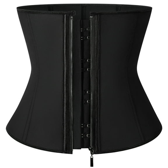 VASLANDA Waist Trainer for Women Weight Loss Corset Latex Waist Cincher Fajas Hourglass Body Shaper with Steel Bones