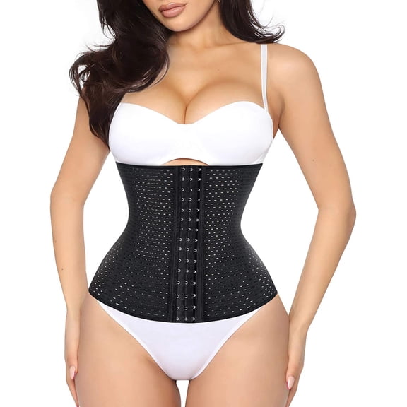 VASLANDA Waist Trainer for Women Weight Loss Sport Workout Body Shaper Girdle Tummy Cincher Underbust Corset