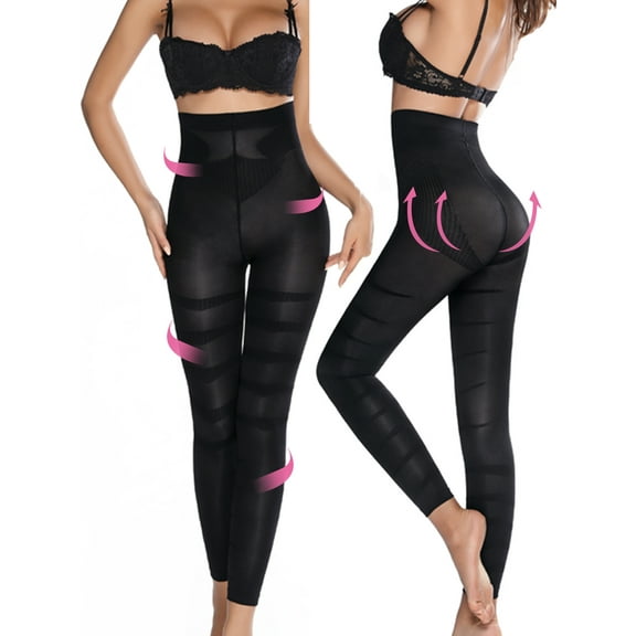 VASLANDA Woman Waist Tights Sliming Tights Pantyhose Anti-Cellulite Compression Leggings Control Leg Shaper