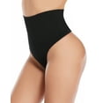 thumbnail image 1 of VASLANDA Women Basic Every-Day Shaping Panties Thong Underwear Black S, 1 of 8