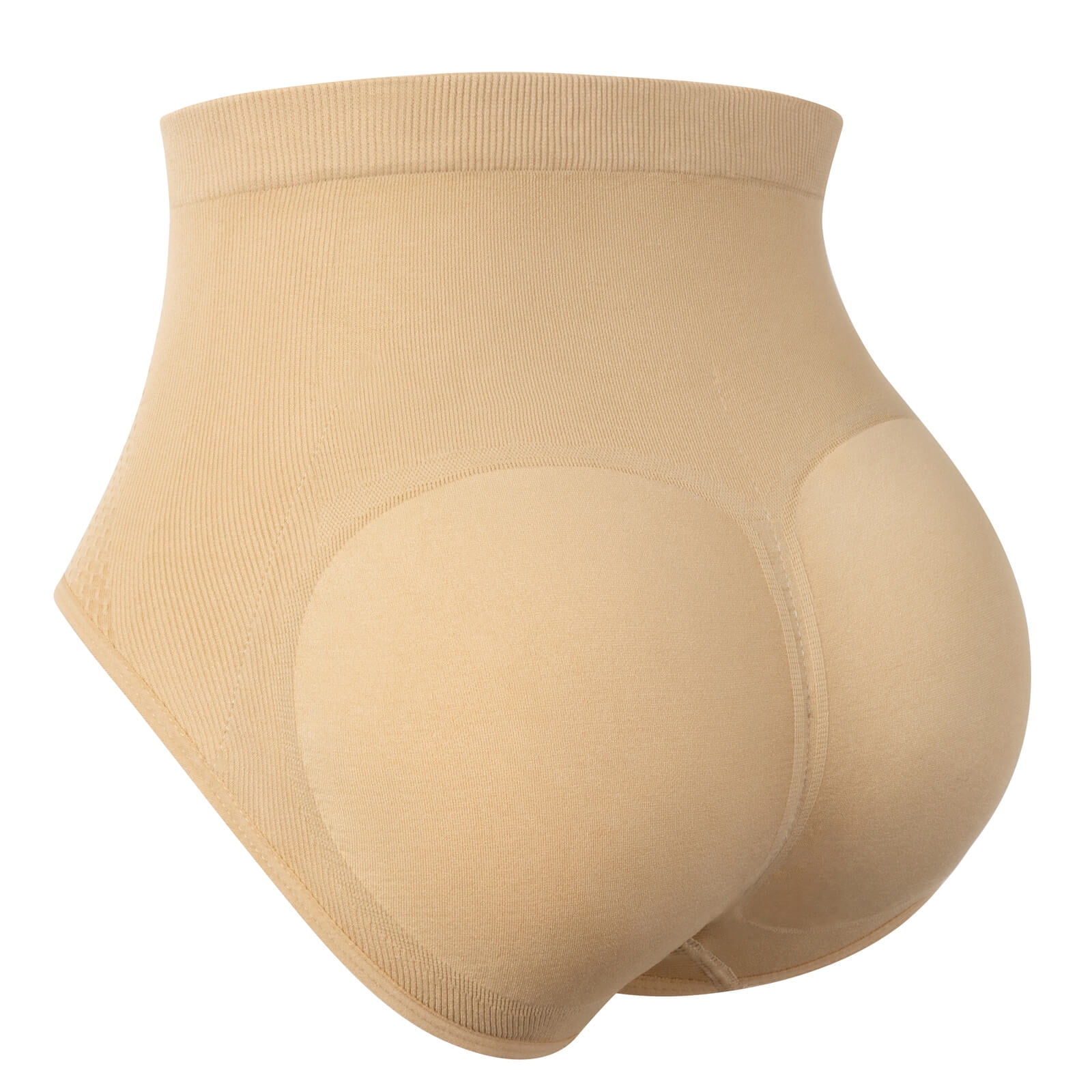 VASLANDA Women Padded Butt Panties Seamless Butt and Hip Enhacncer Mid ...