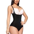thumbnail image 1 of VASLANDA Women Shapewear Tummy Control Fajas Colombianas Open Bust Bodysuit Slimmer Thong Body Shaper, 1 of 6
