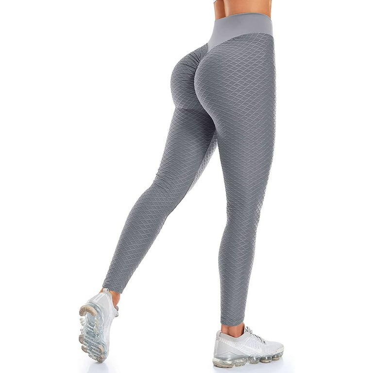 VASLANDA Women Tiktok Bubble Butt Leggings - Anti Cellulite Scrunched Booty  Tights Tummy Control High Waisted Yoga Pants 