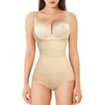 thumbnail image 1 of VASLANDA Women Waist Trainer Bodysuit Fajas Postparto Slim Full Body Shapewear Tummy Control Corset, 1 of 6