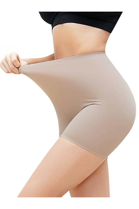 Women's Comfortable Seamless Smooth Slip Shorts for Under Dresses