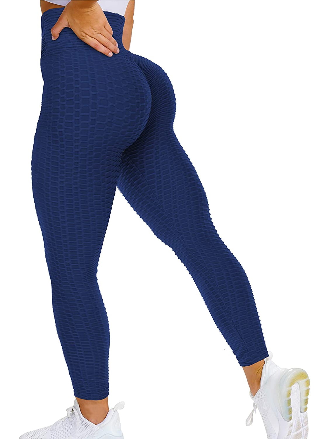Women's High Waisted Ruched Butt Lifting Honeycomb Plus Size Yoga 7/8  Leggings - Halara