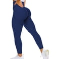 thumbnail image 1 of VASLANDA Women's High Waist Honeycomb Textured Yoga Pants Tummy Control Ruched Butt Lifting Stretchy Workout Push Up Leggings Booty Scrunch Tights, 1 of 6