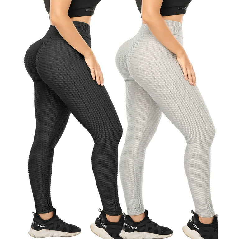 Women's High Waist Yoga Pants Tummy Control Slimming Booty Leggings Workout  Running Butt Lift Tights 