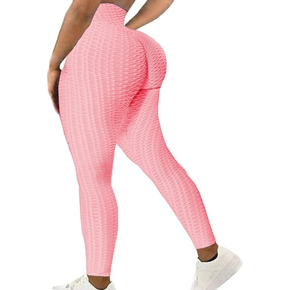 VASLANDA Women's High Waist Yoga Pants Tummy Control Workout Ruched Butt Lifting Stretchy Leggings Textured Booty Tights