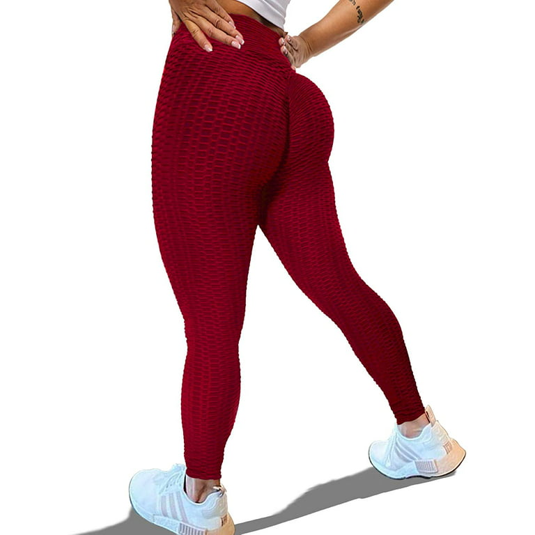 VASLANDA Women's Ruched Butt Lifting High Waist Yoga Pants Tummy