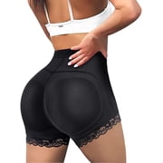 VASLANDA Womens Butt Lifter Padded Lace Panties Seamless Hip Enahncer Body Shaper Boyshort Underwear