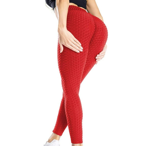 VASLANDA Womens High Waisted Yoga Pants Tummy Control Scrunched Booty Leggings Workout Running Butt Lift Textured Tights