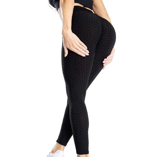 ZAAYO Sport Leggings für Damen Scrunch Butt Push Up Booty Slim Fit Seamless Yoga Pants Fitness Gym Workout Hellgrau L