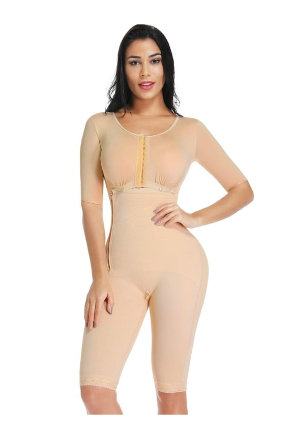 Womens Post Surgery Seamless Bodysuit Body Shaper faja Reductoras High Compression Garment Full Shapewear