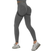 VASLANDA omens Seamless Leggings High Waisted Workout Tight Leggings Gym Yoga Pants Tummy Control Sports Compression