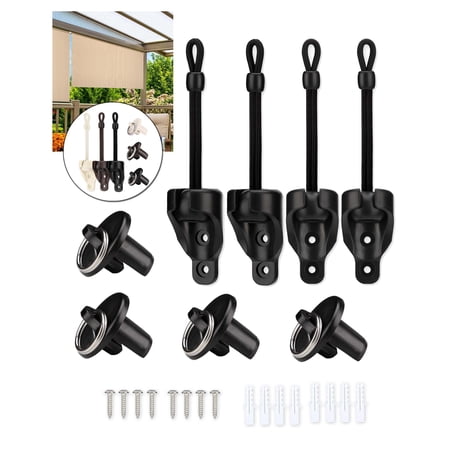 VASTEO, 13 cm Black Treated Materials Outdoor Blindss