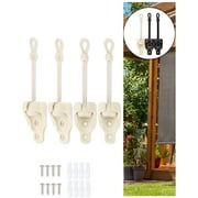VASTEO Shade Replacement Parts,Shade Tie Downs ,Weather Resistance,for Exterior Roller Shade,Outdoor Blinds(2 Set,Beige)
