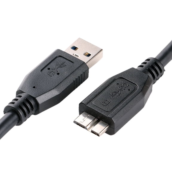 VASYL 11.8" Micro USB 3.0 to USB 3.0 Cable, Black