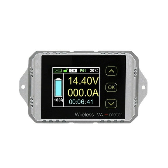 VAT1300 100V 300A Wireless ammeter voltmeter battery capacity monitoring coulomb counter 12V 24V 48V color screen meter ,Fast and Accurate Precise
