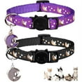 thumbnail image 1 of VATENIC 2 Separate Cat Collars, Adjustable Kitten Collars, Glow In The Dark, 1 of 6
