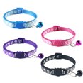 thumbnail image 1 of VATENIC. 4 Pieces Dog Cat Collar Pet Puppy Kitten Adjustable Harness Neck Strap with Bell, 1 of 5