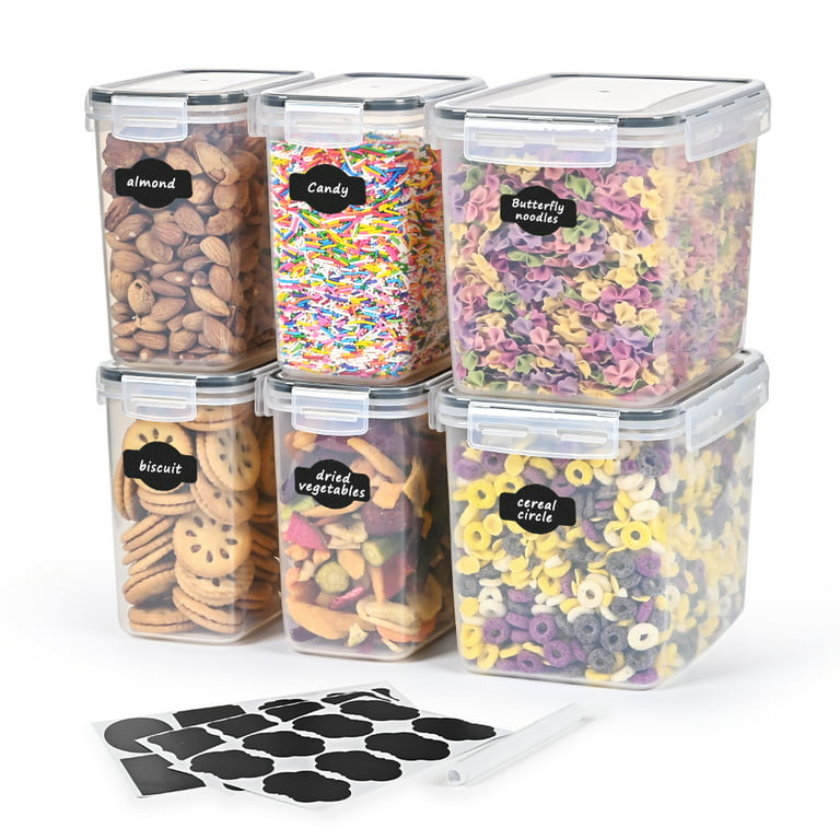  Cereal Containers Storage, 6pcs Airtight Food Storage