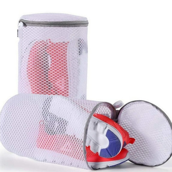 VATENICK Shoes Wash Bags,Sneaker Mesh Washing Bag,Shoes Washing Machine Bag,360° Wrap-around Cleaning, Durable Reusable Shoes Laundry Bag Large Size,7 x 15 inch,Pack of 2