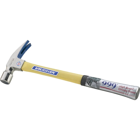 VAUGHAN Rip Claw Nail Hammer, Fiberglass Handle, 24 oz, Made In The USA, FS505M, VN12338