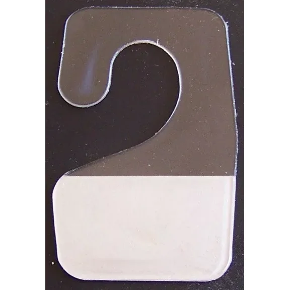 VAULT- 100 Clear Plastic Self Adhesive Stick Hook Hang Tabs Tag Hangers * 12Oz * Limit