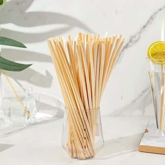 VAULT- 100 Natural 9 In Wheat Sustainable Drinking Straws Party Events Home Decorations