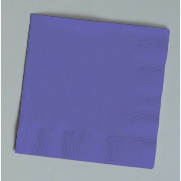 VAULT- 100 Plain Purple Beverage/Cocktail Napkins For Wedding/Party/Event, 2Ply, 5"X5"