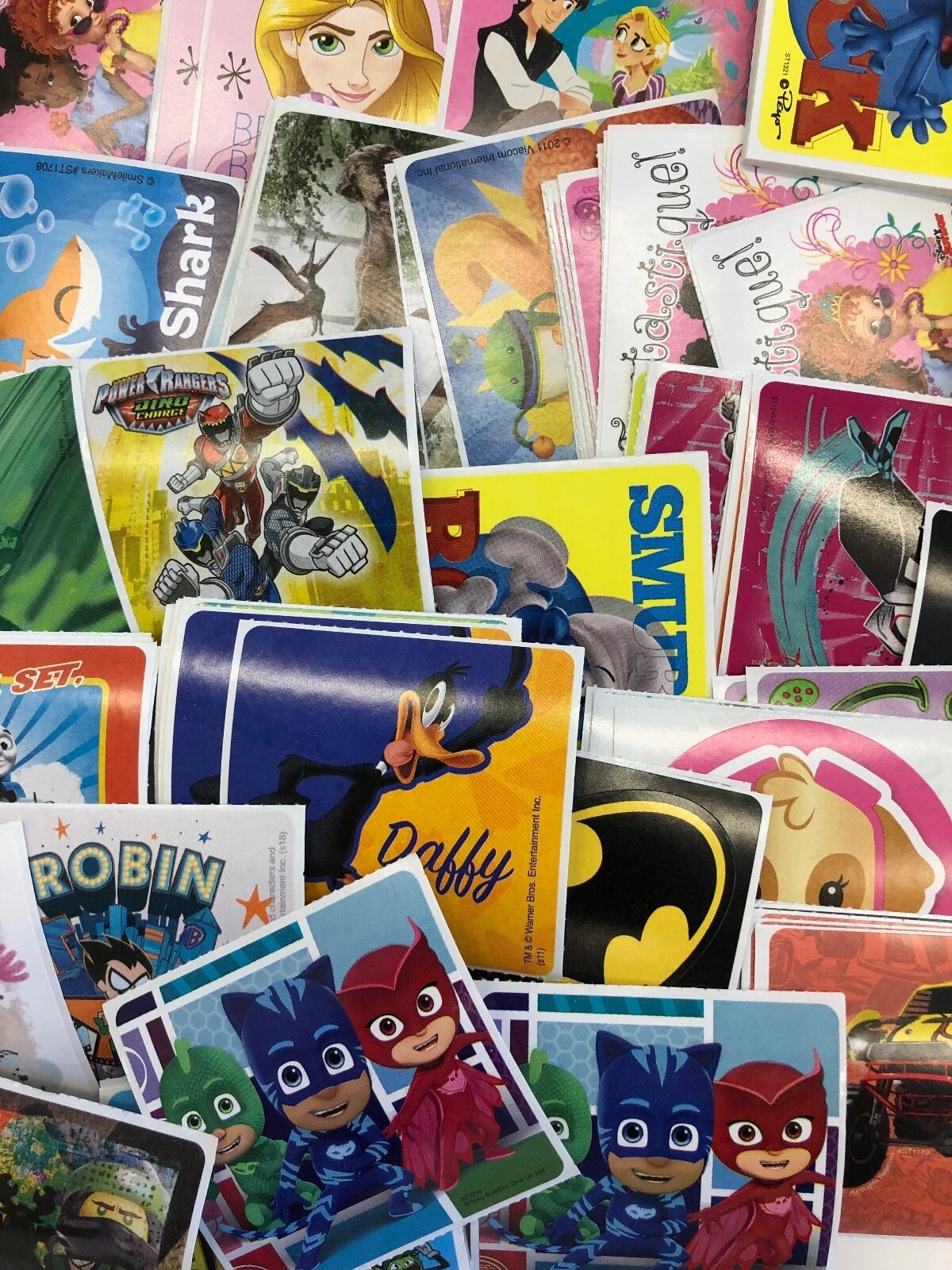 VAULT- 100 Random Character Stickers Party Supply Teacher Rewards 2.5" X 2.5"