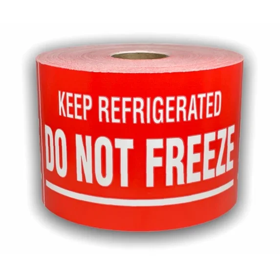 VAULT- 3X5-Inch Keep Refrigerated / Do Not Freeze Labels Adhesive Stickers Pack Of 250
