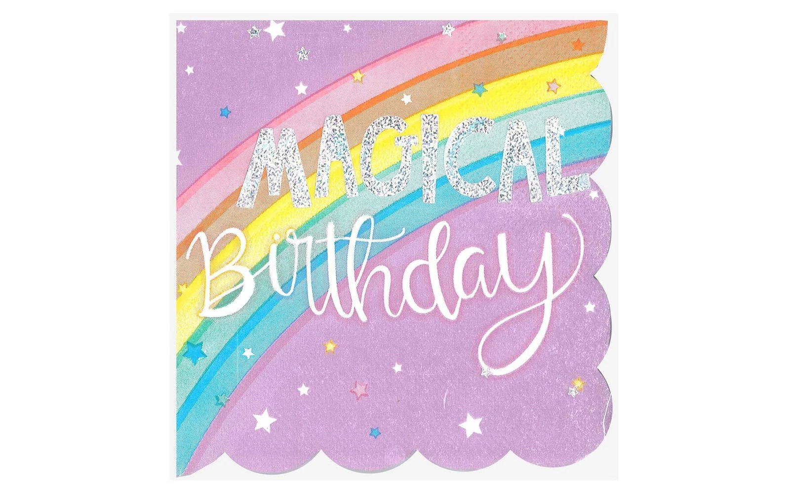 VAULT- Amscan Beverage Napkin Magical Rainbow