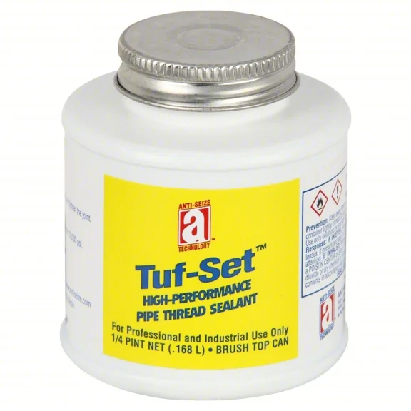 VAULT- Anti-Seize 56004 Tuf-Set Blue Hvac Pipe Thread Sealant - 4 Oz Brush Top