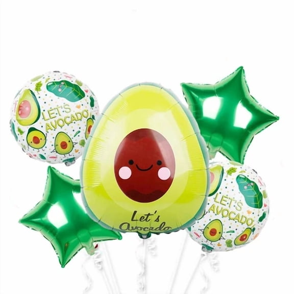 VAULT- Avocado Party Balloons Green Balloon Bouquet Set Kids Birthday Decor Balloons