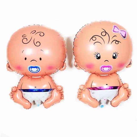 VAULT- Baby Shower! Foil Aluminum Ballons Gender Reveal Of 30 Inch (1Boy-1Girl)