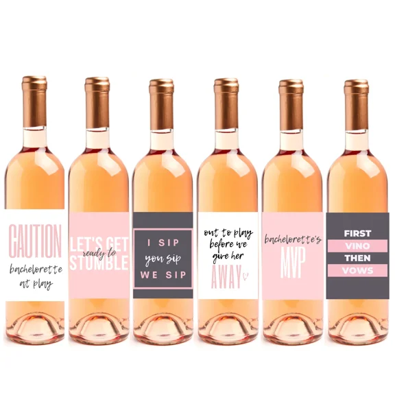 VAULT- Bachelorette Gift Wine Bottle Labels For Bachelorette Party Decorations Gifts