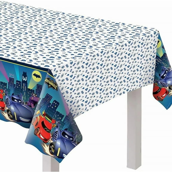 VAULT- Batwheels Dc Batman Superhero Birthday Party Decoration Plastic Tablecover