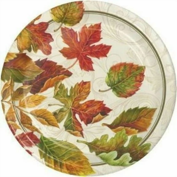 VAULT- Colors Of The Wind 9 Inch Paper Plates 8 Pack Fall Autumn Party Decorations New