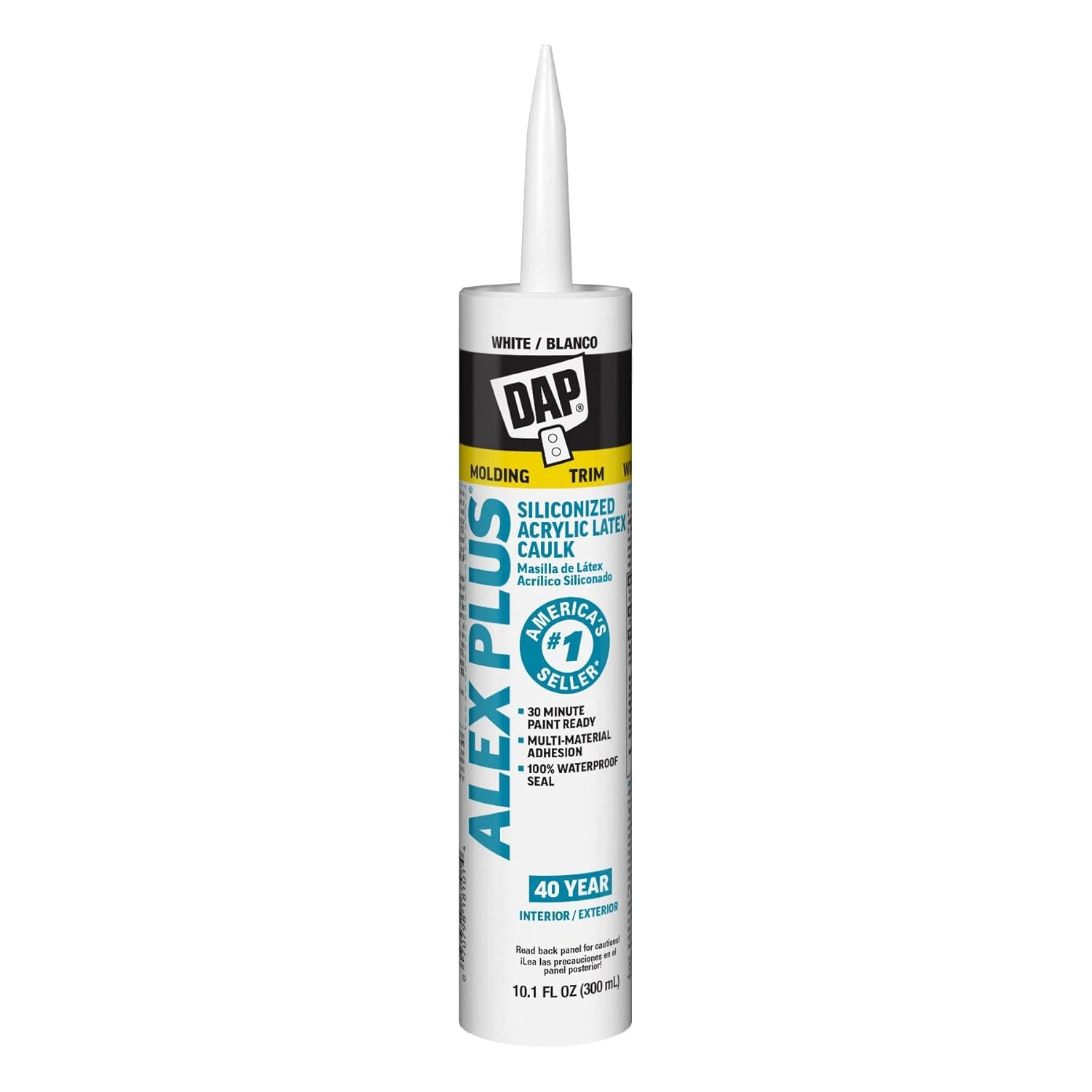 VAULT- Dap Inc 18152 10.1Oz White Alex Plus Acrylic Latex Caulk With Silicone