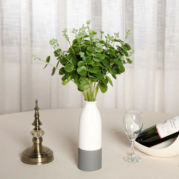 VAULT- Eucalyptus Greenery 2 Bushes Light Green Branches Artificial Wedding Party Home