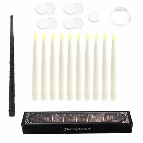 VAULT- Floating Candles With Wand 10Pcs Magic Hanging Candles For Birthday Party Decor