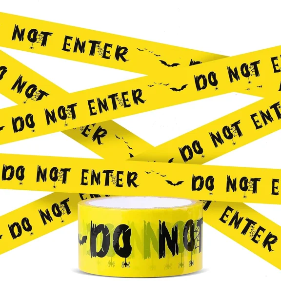 VAULT- Halloween Caution Tape, Halloween Decorations Caution Tape Do Not Enter Adhesive